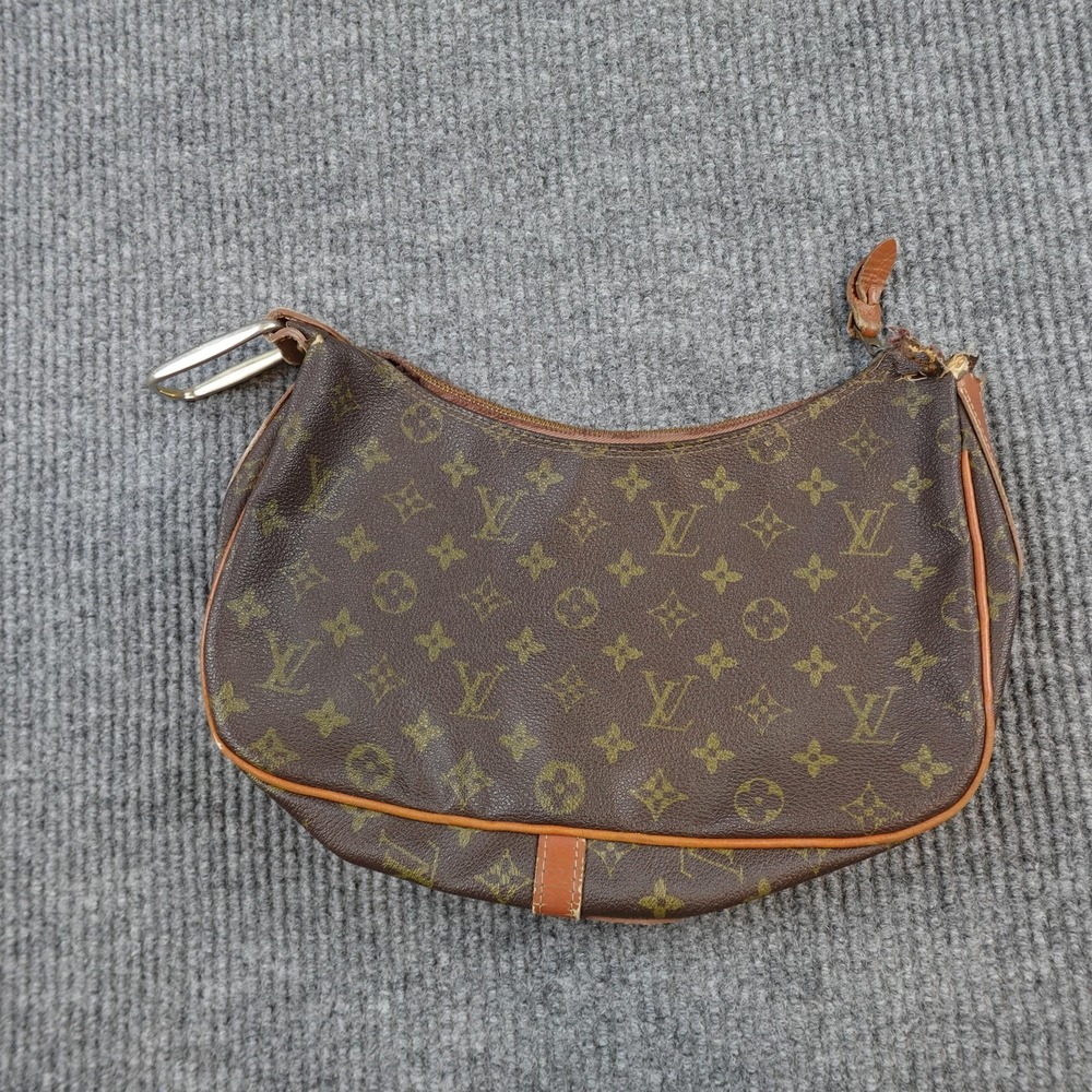 Vintage Louis Vuitton Shoulder Bag Womens Small Brown Monogram Canvas USA 70s